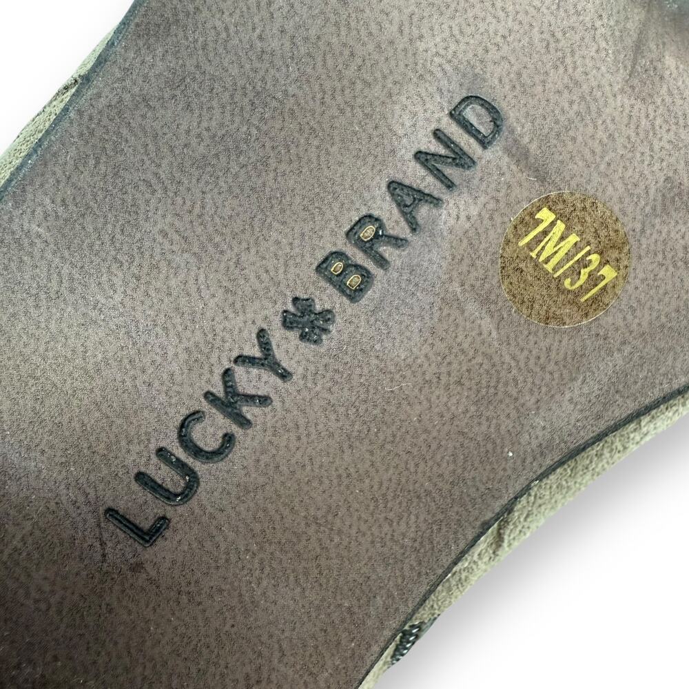 LUCKY BRAND tan suede studded cowgirl western boots - Picture 7 of 16